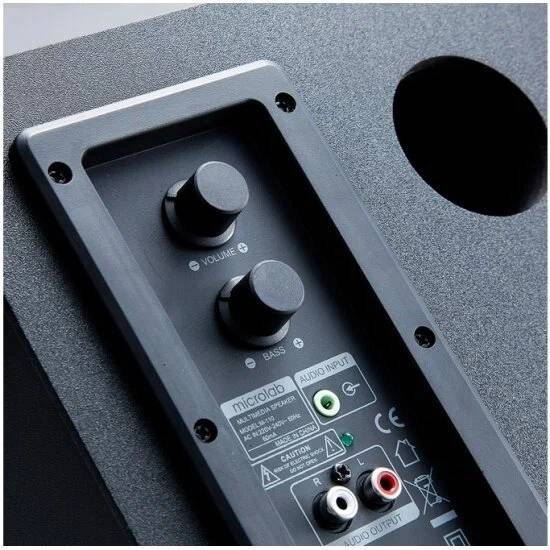 картинка Акустика Microlab M-110 2.1, Black от магазина КомпьютерЦентр