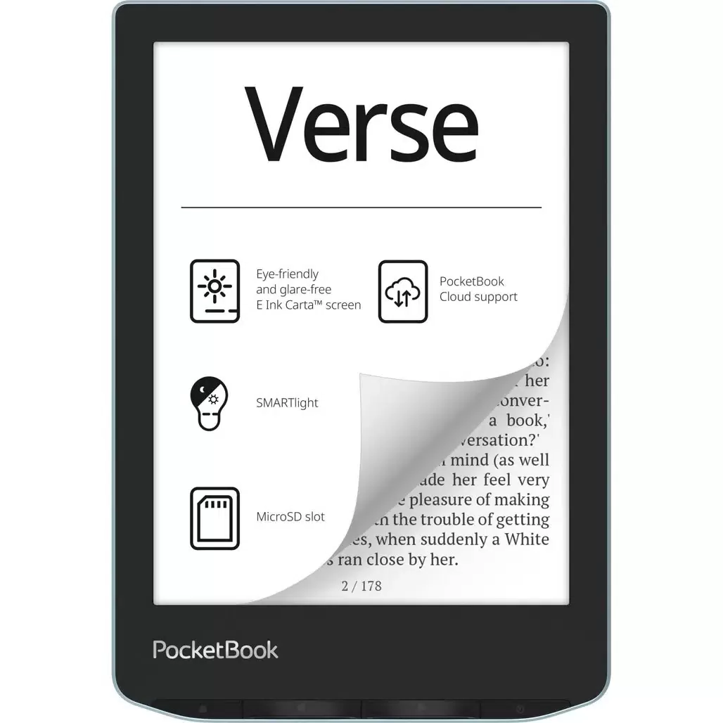 картинка Электронная книга PocketBook 629 Verse Mist Grey (PB629-M-CIS) от магазина КомпьютерЦентр