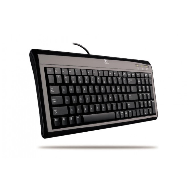 картинка Клавиатура Logitech UltraFlat Keyboard Slim Black (967653-0112) от магазина КомпьютерЦентр