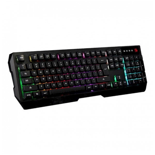 картинка Клавиатура A4tech Bloody Q135 Neon Multimedia Gamer LED, Black USB (Q135) от магазина КомпьютерЦентр