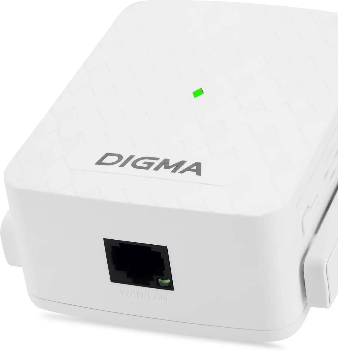 картинка Повторитель беспроводного сигнала Digma D-WR310 (D-WR310V2) N300 Wi-Fi белый от магазина КомпьютерЦентр