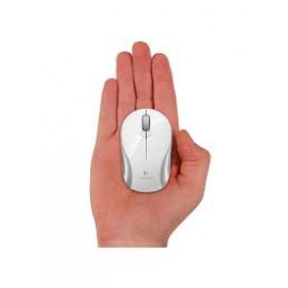 картинка Мышка Logitech M187 mini Wireless White/Gray (910-002735) от магазина КомпьютерЦентр