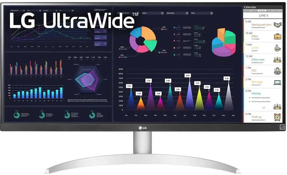 картинка Монитор 29'' LG 29WQ600-W 100Hz, 2560x1080, IPS от магазина КомпьютерЦентр