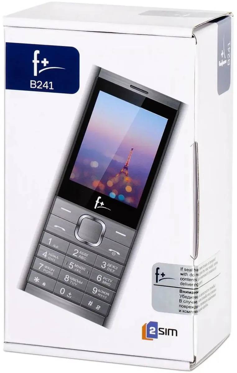 картинка Мобильный телефон F+ B241 Dark Grey 2.4'' от магазина КомпьютерЦентр
