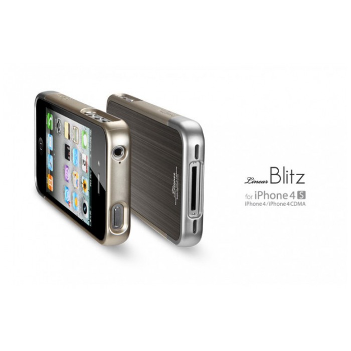 картинка Чехол SGP Case Linear ''Blitz'' Series Gun Metal for iPhone 4/ 4S (SGP08338) от магазина КомпьютерЦентр