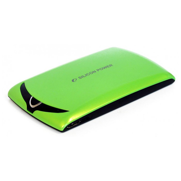 картинка Жесткий диск внешний SiliconPower 320Gb Stream S10 Green 2.5″ (SP320GBPHDS10S3N) от магазина КомпьютерЦентр