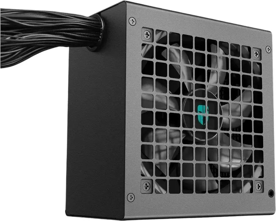 картинка Блок питания DeepCool GamerStorm ATX 600W PF600X, ATX 2.52, 600W, PWM 120мм fan, Active PFC+DC to DC, 80 PLUS BRONZE (R-PF600X-HD0B-WGEU) от магазина КомпьютерЦентр