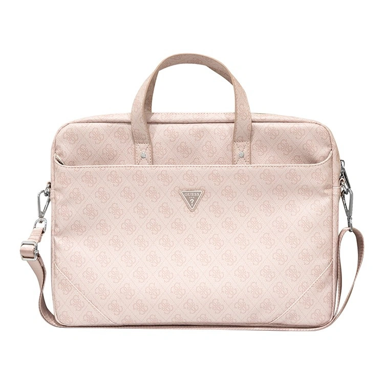 картинка Сумка Guess для ноутбуков 15''/ 16'' 4G Bag with Triangle metal logo Pink от магазина КомпьютерЦентр