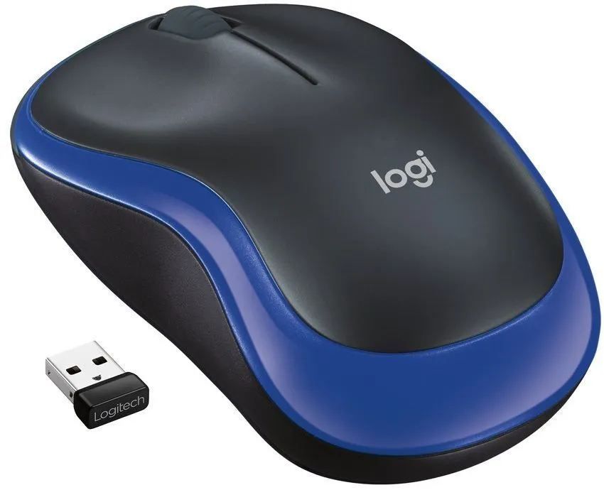 картинка Мышка Logitech M185 Wireless, Blue (910-002632) от магазина КомпьютерЦентр