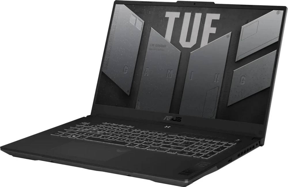 картинка Ноутбук ASUS TUF Gaming FA707NVR-HX023 17.3'' FHD IPS/  Ryzen 7 7435HS/  16ГБ/  512ГБ SSD/  NVIDIA GF RTX 4060/  DOS/  Mecha Gray от магазина КомпьютерЦентр