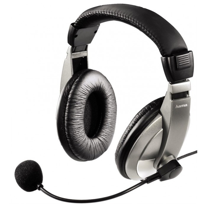 картинка Гарнитура HAMA AH-100 Black/ Silver (53994) от магазина КомпьютерЦентр