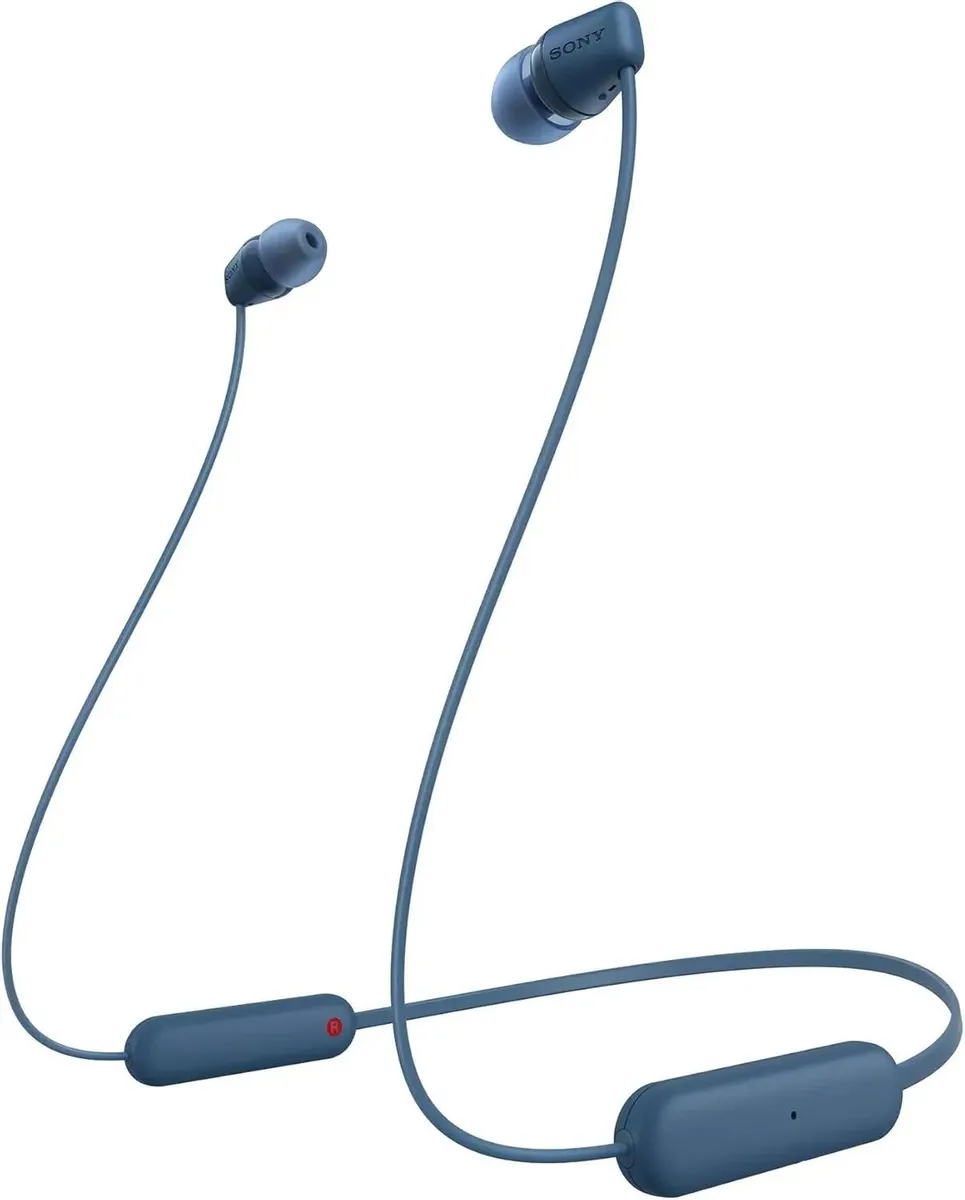 картинка Bluetooth гарнитура Sony WI-C100 Blue (WI-C100/ LZ) от магазина КомпьютерЦентр