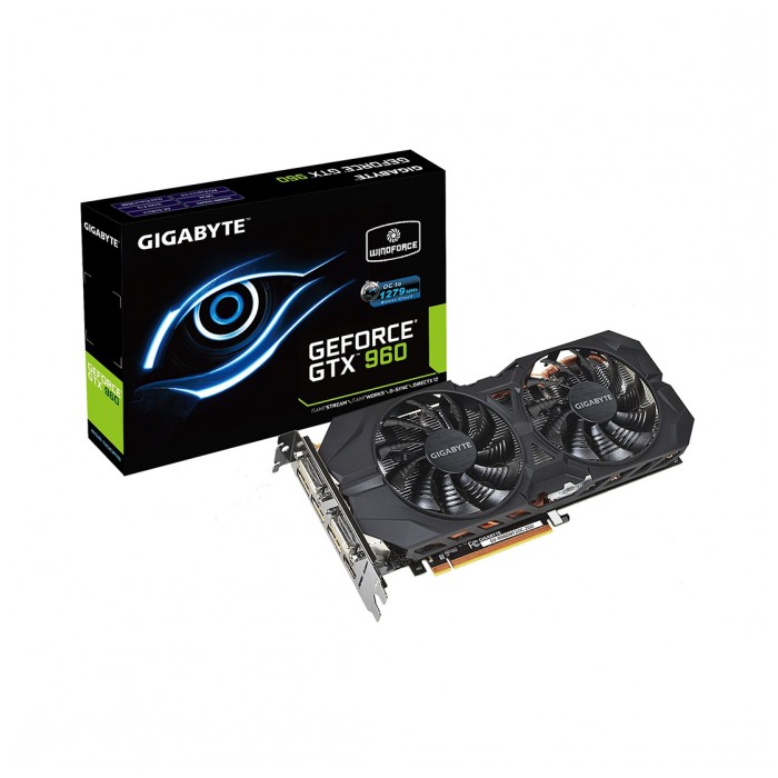 картинка Видеокарта Gigabyte 2Gb DDR5 GeForce GTX960 (GV-N960WF2OC-2GD) от магазина КомпьютерЦентр