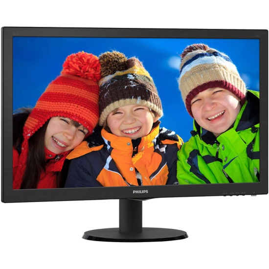 картинка Монитор 23.6'' Philips 243V5QSBA (00/ 01) VA LED (1920x1080) 250cd 8ms 16:9 DVI Mat Black от магазина КомпьютерЦентр