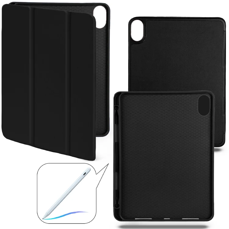 картинка Чехол Apple Smart Case Leather with Pen for iPad Air 11'' (2024) Black от магазина КомпьютерЦентр