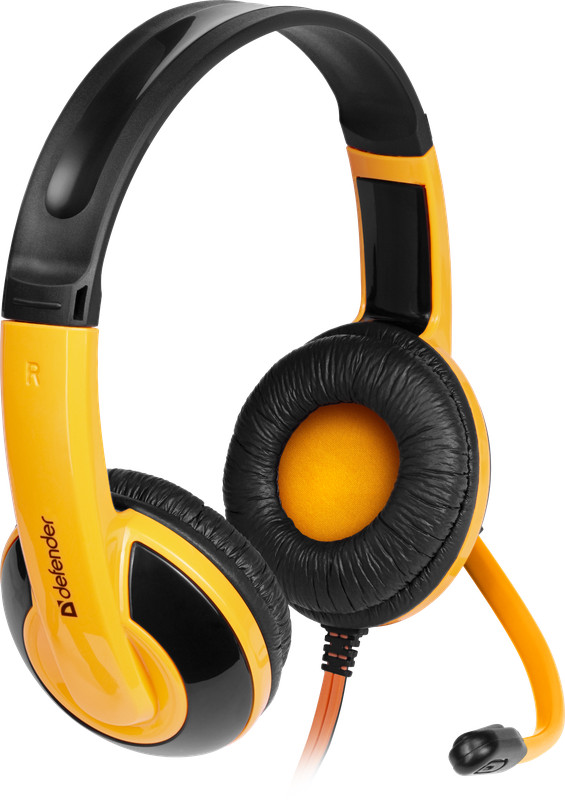 картинка Гарнитура Defender Warhead G-120 Black/ Orange Gaming (64099) от магазина КомпьютерЦентр