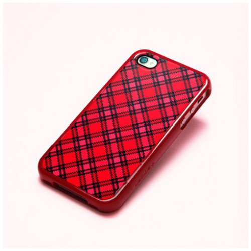 картинка Чехол SGP Case Linear Check Series Velato Red for iPhone 4/4S (SGP09084) от магазина КомпьютерЦентр