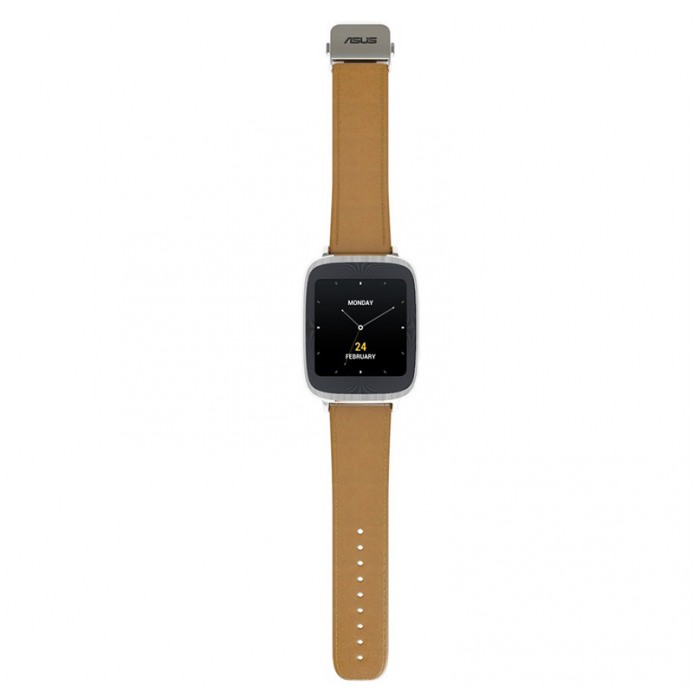 картинка Часы Asus ZenWatch WI500Q Silver Бежевый браслет (WI500Q) от магазина КомпьютерЦентр