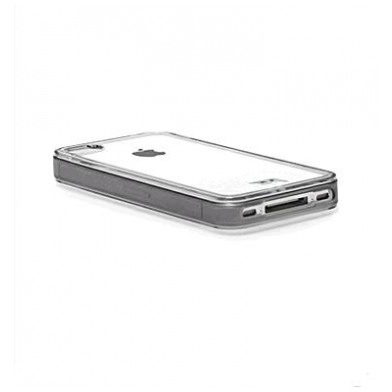 картинка Чехол Capdase Soft Jacket Fuze DS Clear/Tinted Black for iPhone 4/4S (SJIH4S-3F01) от магазина КомпьютерЦентр