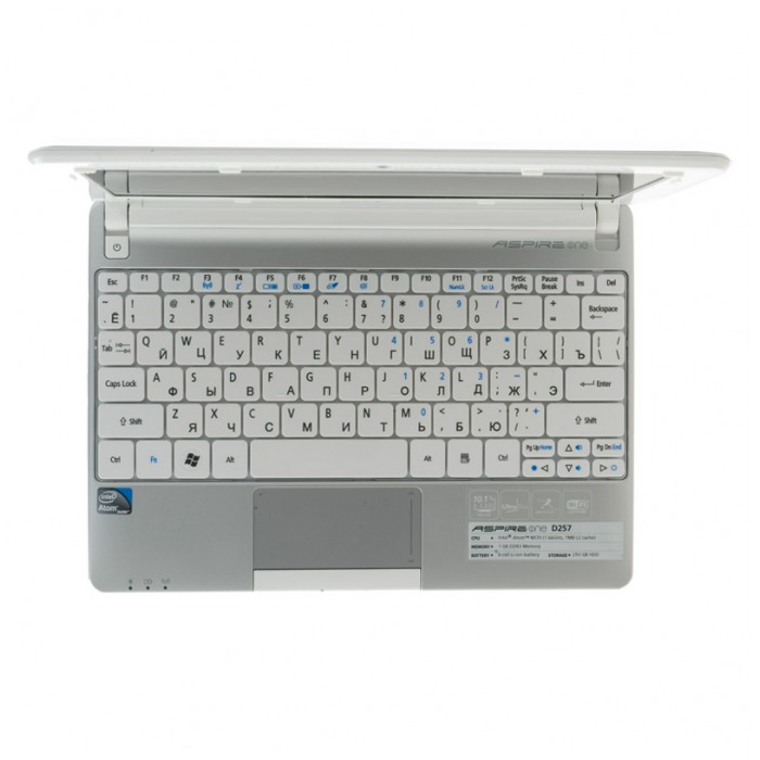 картинка Нетбук Acer Aspire One D257-N57Cws White (LU.SFW0C.045) от магазина КомпьютерЦентр