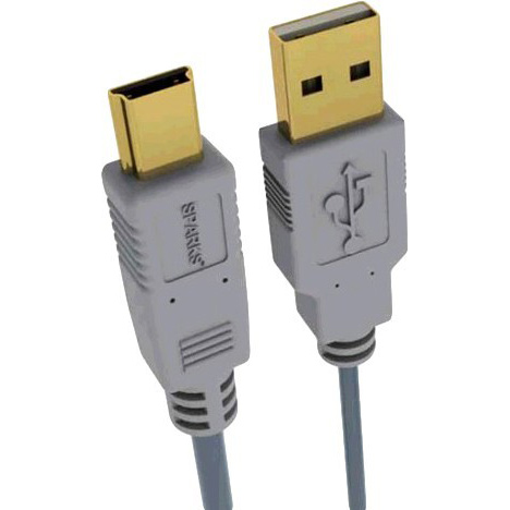 картинка Кабель USB 2.0 a->mini b, 5pin, 1.8 м, SPARKS (SG1194) от магазина КомпьютерЦентр