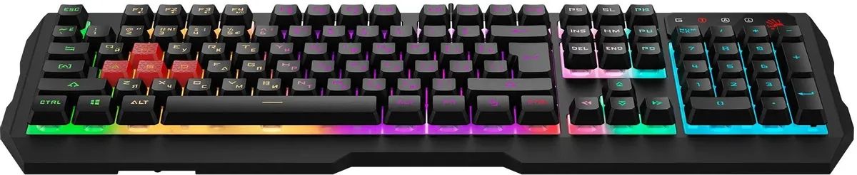 картинка Клавиатура A4-Tech Bloody B140N Black, Multimedia for gaimer, USB, LED от магазина КомпьютерЦентр