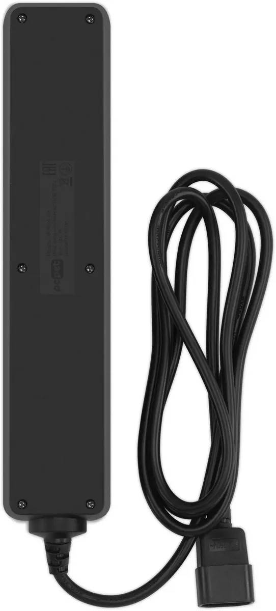 картинка Сетевой фильтр 1,8 м, PC Pet, 5 розеток Black Пакет к ИБП (AP01006-E-B) от магазина КомпьютерЦентр