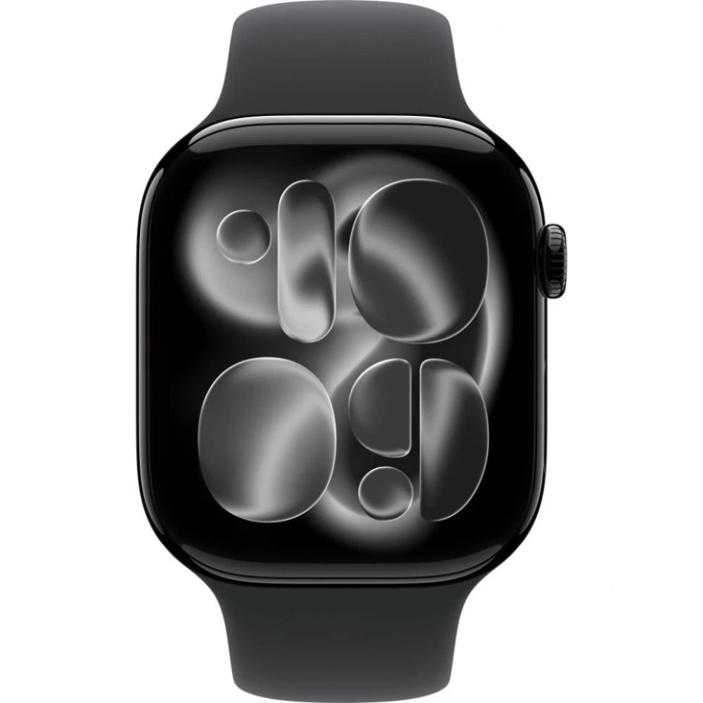 картинка Apple Watch Series 11, 46mm Jet Black Aluminum Case with Black Sport Band S/ M от магазина КомпьютерЦентр