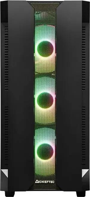 картинка Корпус Chieftec Hunter GS-01B-OP черный без БП ATX от магазина КомпьютерЦентр