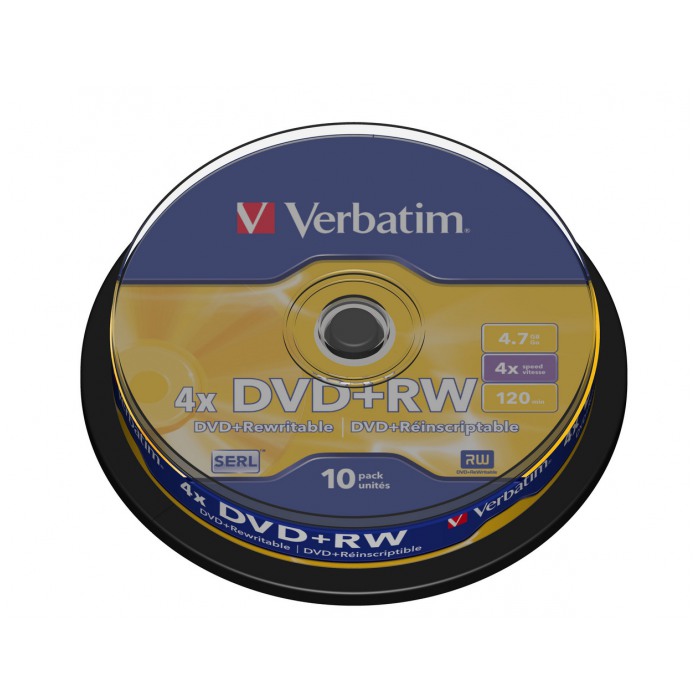 картинка Диски HP DVD+RW 4,7GB 4x 10pcs CakeBox от магазина КомпьютерЦентр
