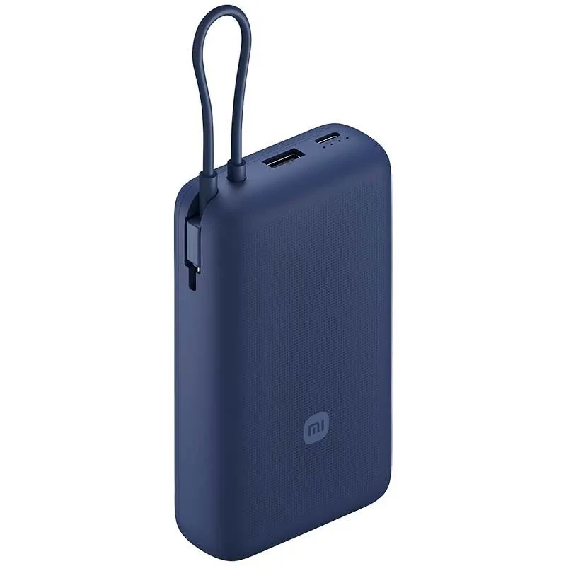 картинка Внешний аккумулятор Xiaomi Power Bank With Cable 20000mAh 33W Blue (BHR8975GL) от магазина КомпьютерЦентр