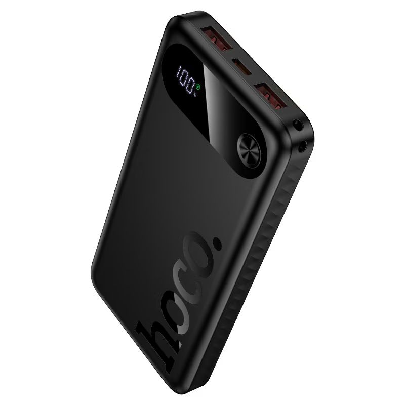 картинка Внешний аккумулятор Hoco J154 Victorious 22.5W+PD20W fully compatible power bank (10000mAh) black от магазина КомпьютерЦентр