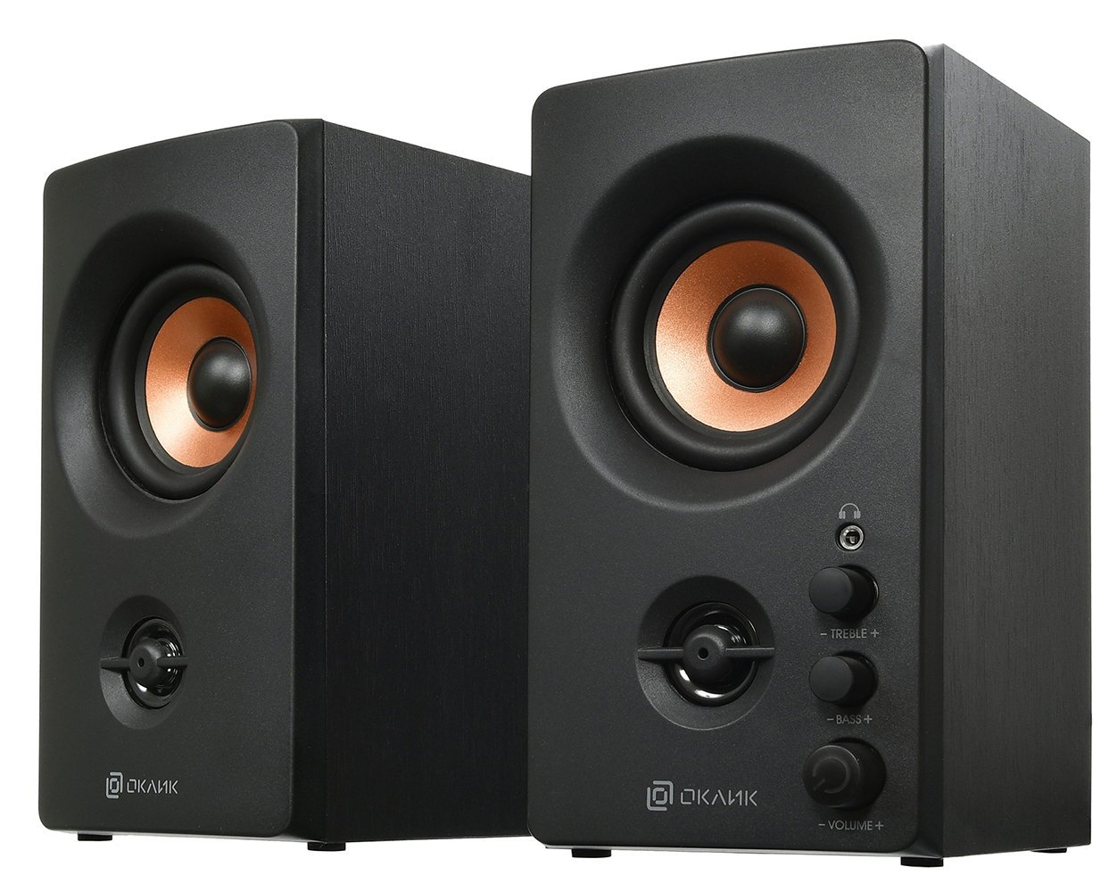 картинка Акустика Oklick OK-164 2.0 30Вт Black (TPT-2027) от магазина КомпьютерЦентр