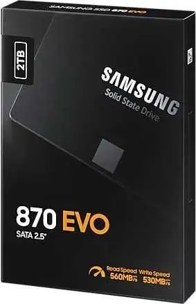 картинка SSD накопитель 2Tb 2.5'' Samsung 870 EVO SATAIII (MZ-77E2T0BW) от магазина КомпьютерЦентр