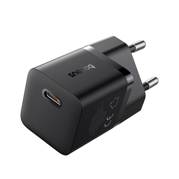 картинка СЗУ Baseus GaN5 Fast Charger (mini) 1C 25W EU Cluster Black от магазина КомпьютерЦентр