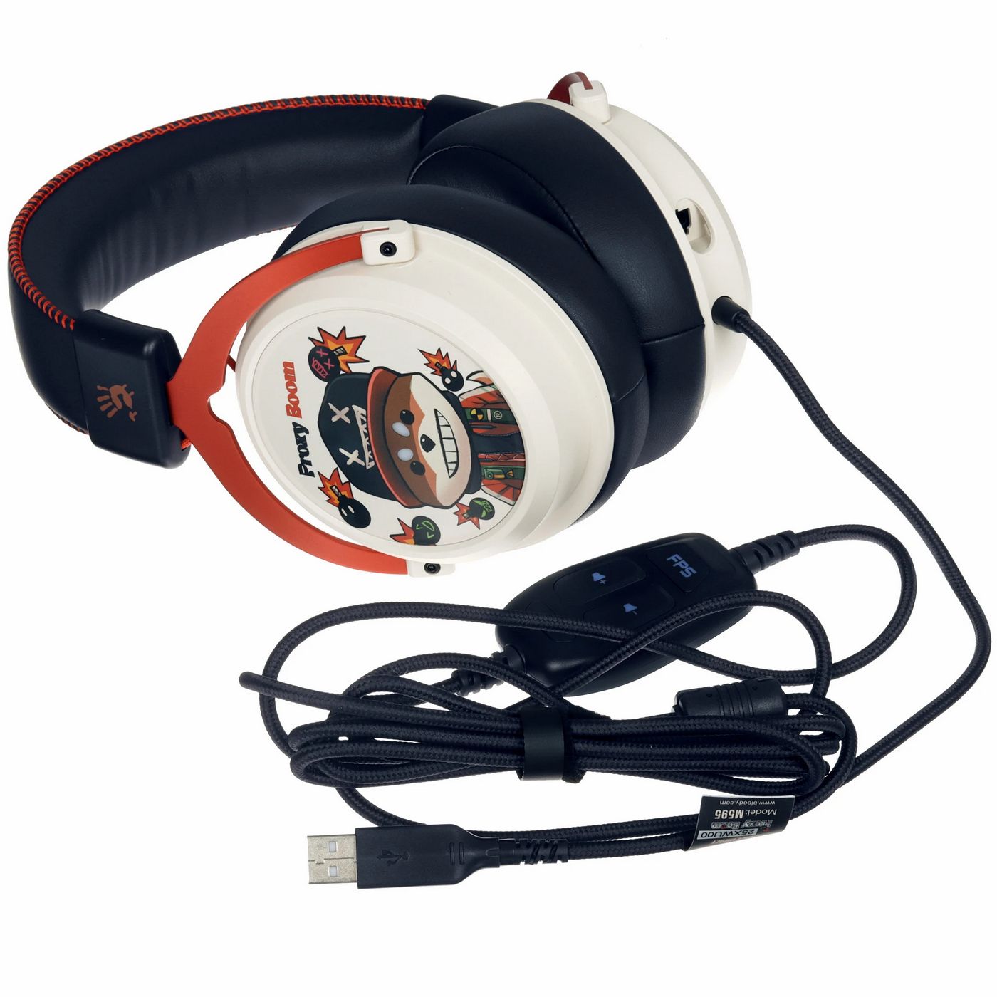 картинка Игровая гарнитура A4Tech Bloody M595 Proxy Boom, бежевый от магазина КомпьютерЦентр