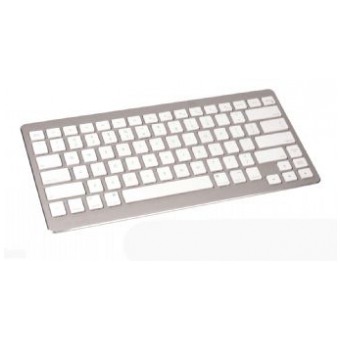 картинка Клавиатура Gembird KB-6411BT Aluminium UltraSlim Bluetooth White (KB-6411BT-UA) от магазина КомпьютерЦентр