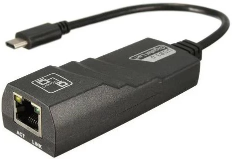 картинка Сетевая карта Bion (BXP-A-USBC-LAN-B) USB C - RJ45, 1000мб/ с, длинна кабеля 15 см, Black от магазина КомпьютерЦентр