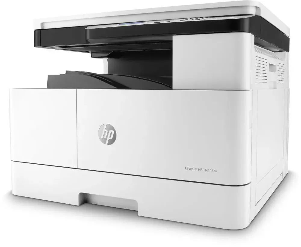 картинка МФУ лазерное HP LaserJet MFP M442dn (8AF71A#B19) p/ c/ s, A3, 1200dpi, 24ppm, 512Mb, 2trays 100+250, Scan to email/ SMB/ FTP, PIN printing, USB/ Eth, Duplex от магазина КомпьютерЦентр