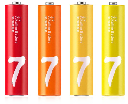 картинка Батарейки алкалиновые Xiaomi ZMI Rainbow ZI7 AA LR6 1.5V (4 шт) от магазина КомпьютерЦентр