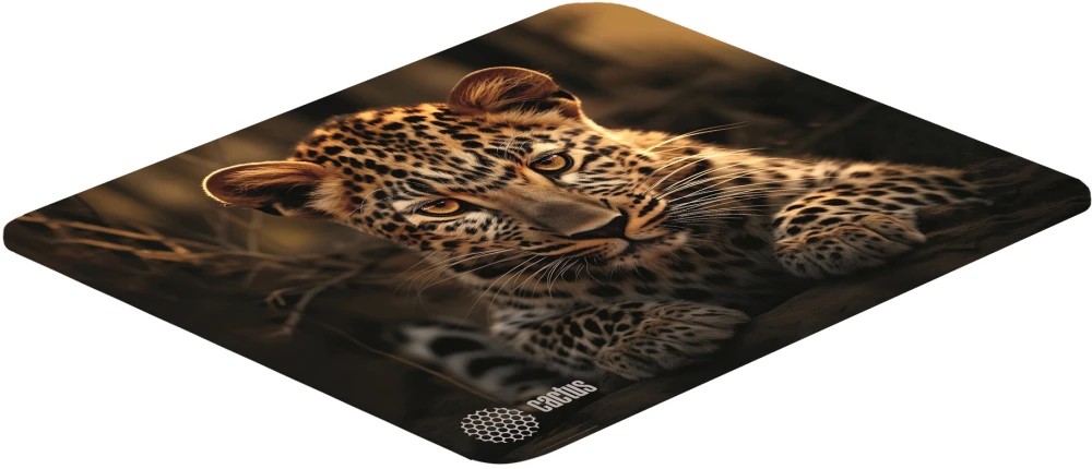 картинка Коврик для мышки Cactus Leopard рисунок 250x200x3мм CS-MP-D06S от магазина КомпьютерЦентр