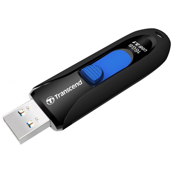 картинка Флешка USB Transcend 16Gb JetFlash 790 USB 3.1 Black (TS16GJF790K) от магазина КомпьютерЦентр