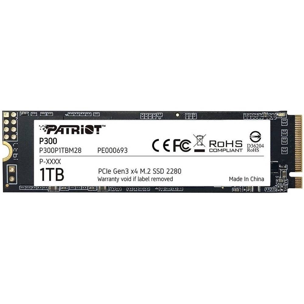 картинка SSD накопитель 1TB Patriot P300 PCI-E 3.0 x4 M.2 2280 (P300P1TBM28) от магазина КомпьютерЦентр