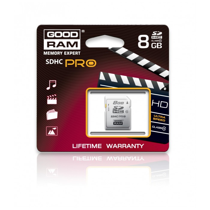 картинка Карта памяти Goodram 8Gb SDHC Class 10 (SDC8GHC10PGRR9) от магазина КомпьютерЦентр