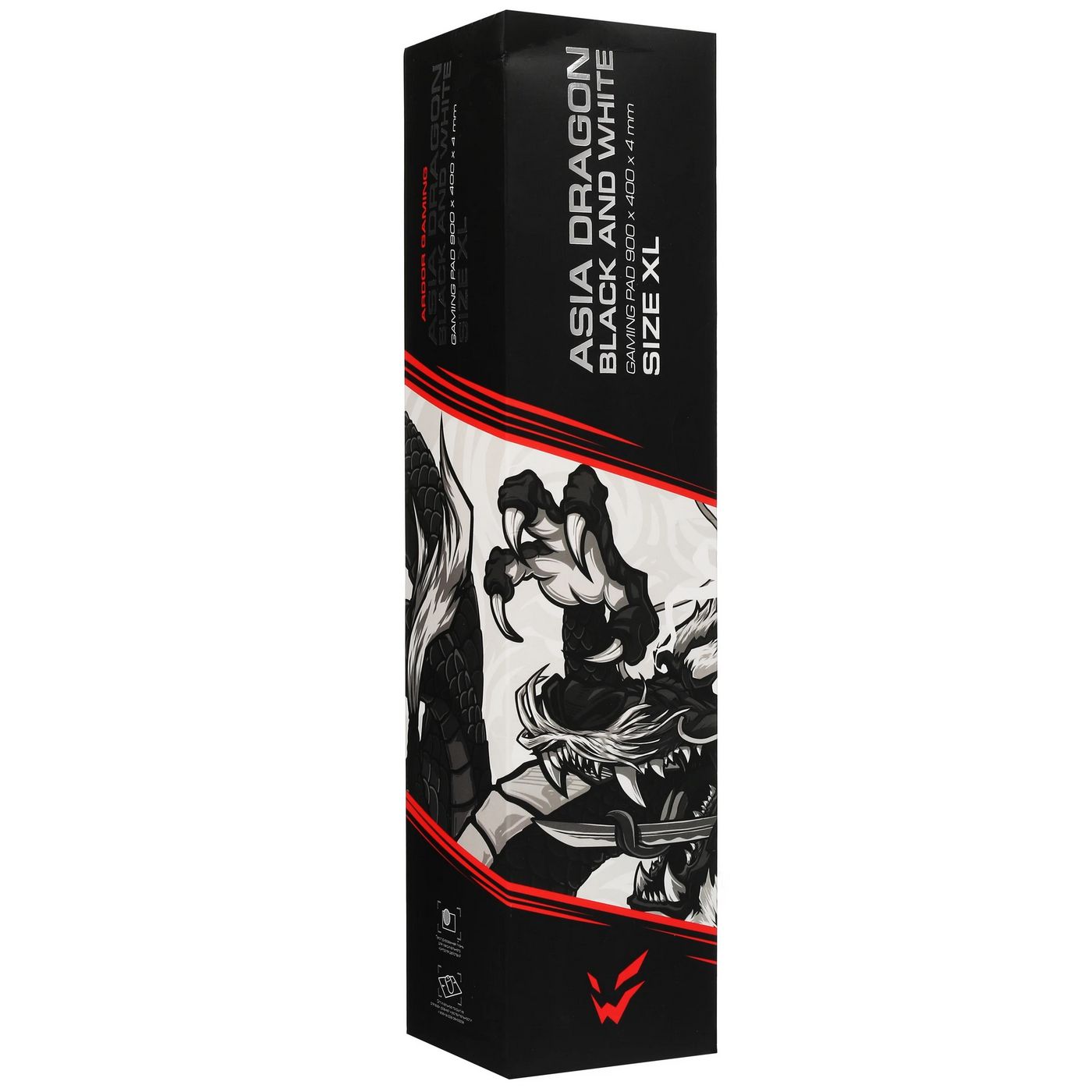 картинка Коврик для мышки ARDOR GAMING GM-XL Asia Dragon Black and White 900x400x4mm от магазина КомпьютерЦентр