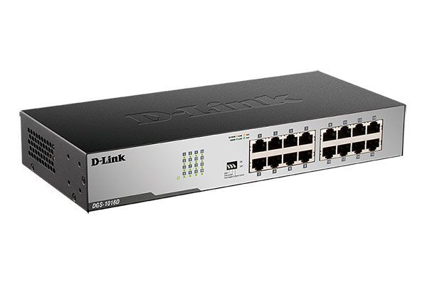 картинка Switch 16-port D-Link DGS-1016D/ I 16G неуправляемый от магазина КомпьютерЦентр