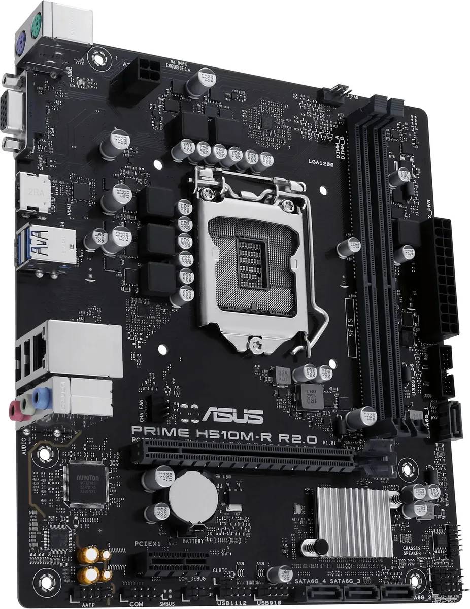 картинка Материнская плата Asus PRIME H510M-R R2.0-SI S1200 от магазина КомпьютерЦентр