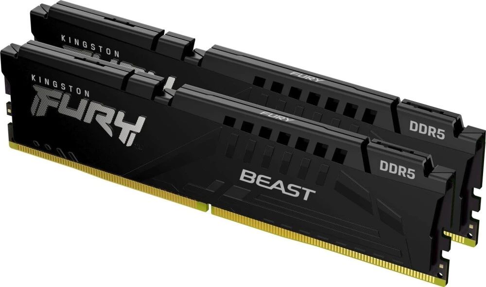 картинка DIMM DDR5 32Gb (2x16Gb) Kingston Fury Beast (KF560C30BBEK2-32) от магазина КомпьютерЦентр