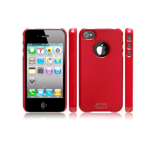 картинка Чехол SGP Ultra Thin Case Vivid Series Danage Red for iPhone 4 (SPG06935) от магазина КомпьютерЦентр