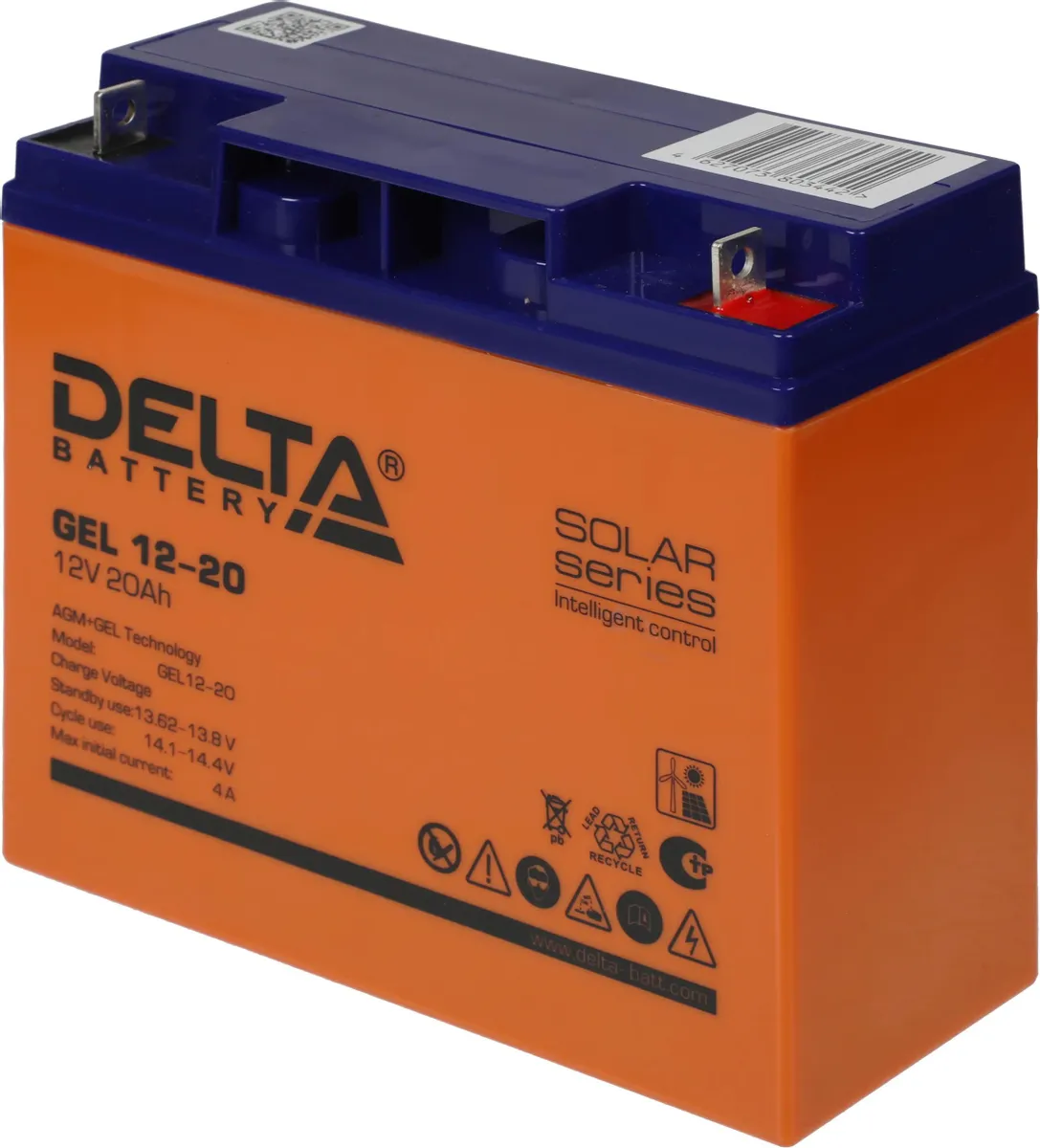 картинка Aккумулятор для ИБП Delta GEL 12-20 12B 20Ач от магазина КомпьютерЦентр